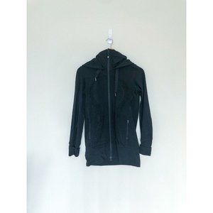 lululemon black stride ruffle jacket